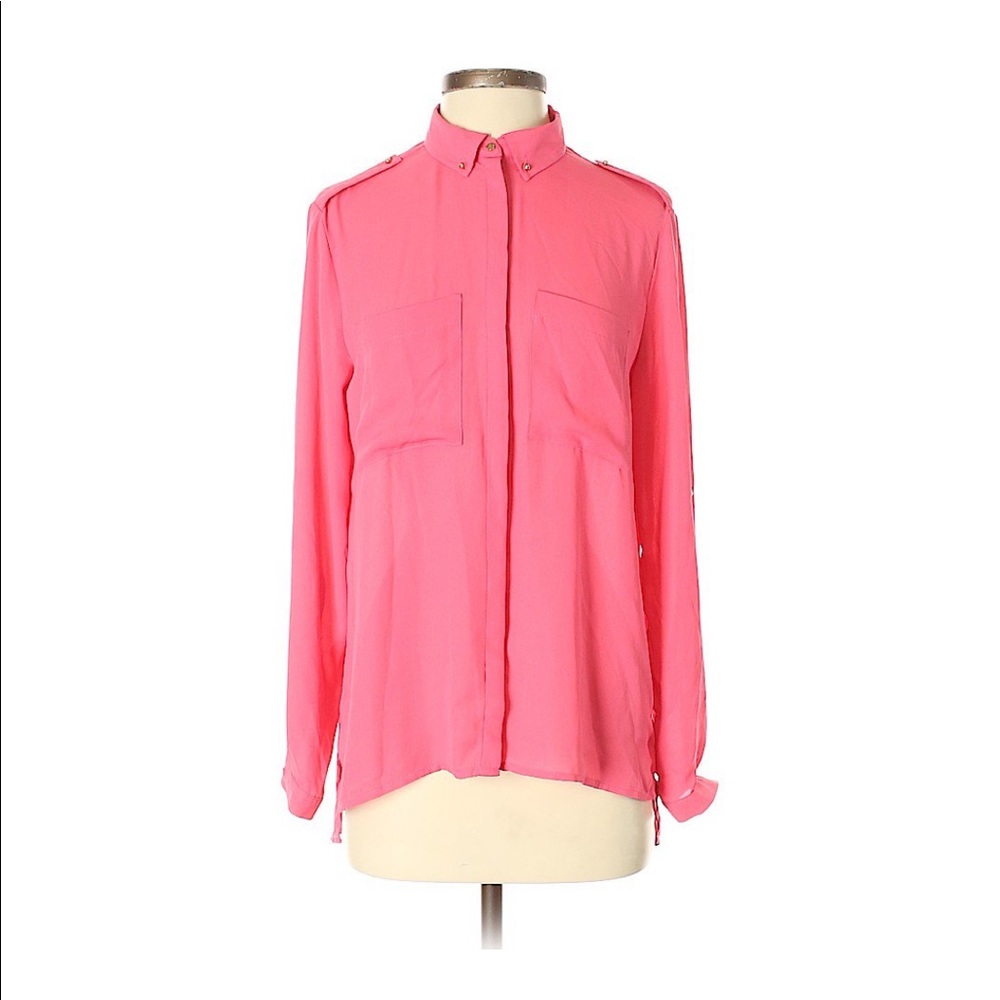 H&M pink blouse size 4